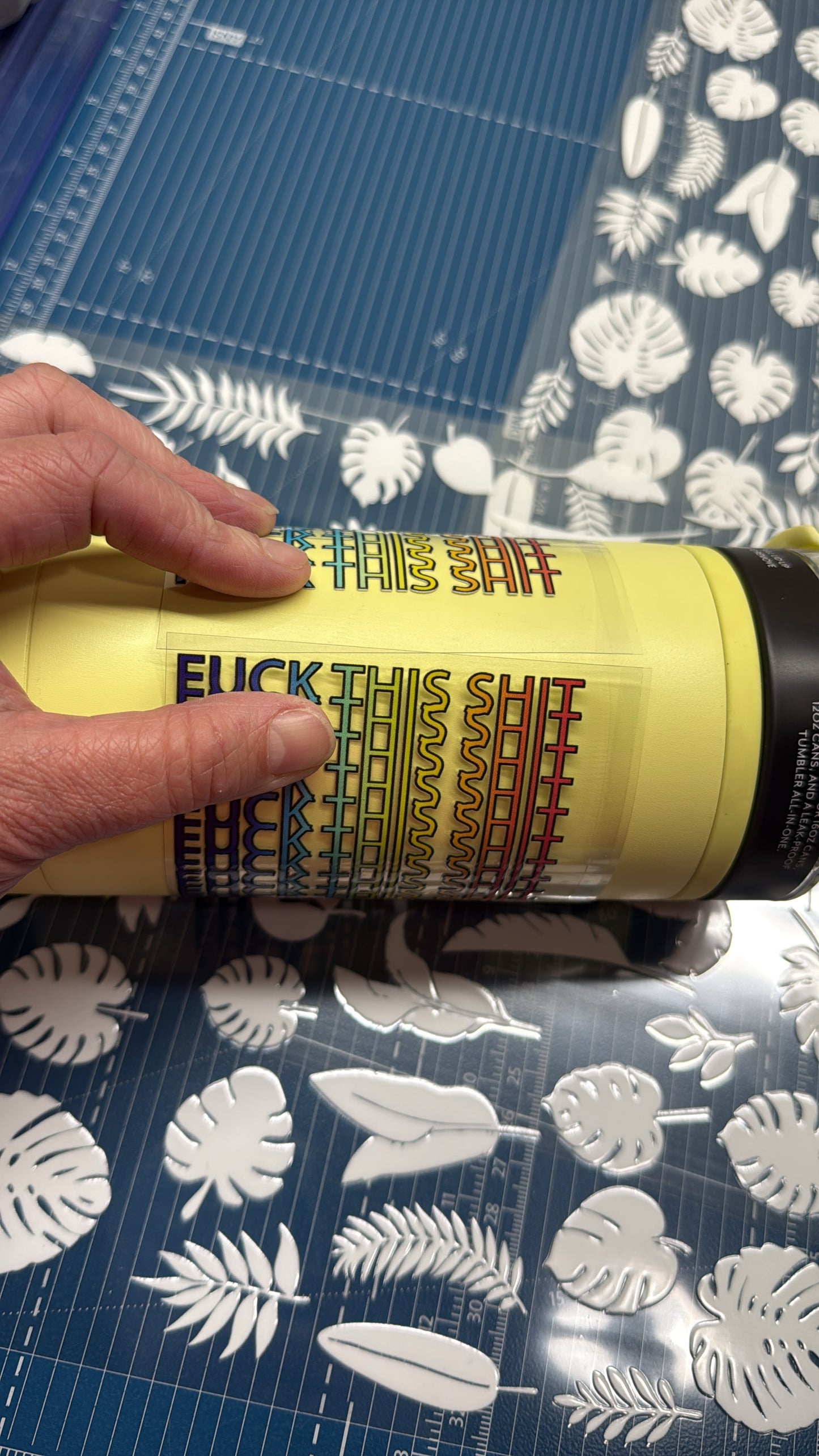 6B Fuck This Shit Libbey UV DTF Wrap