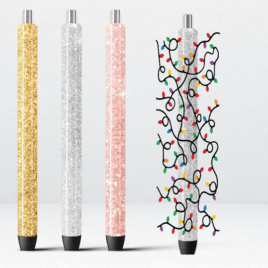Christmas Lights UV DTF Pen Wrap