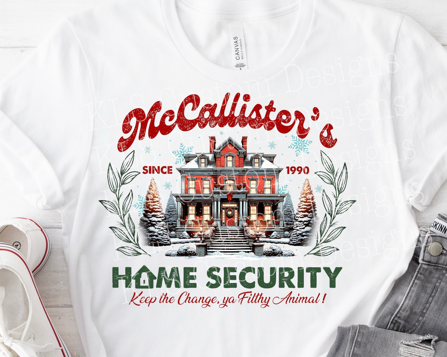 Christmas Home Security Ready To Press DTF Print