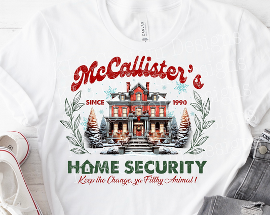 Christmas Home Security Ready To Press DTF Print