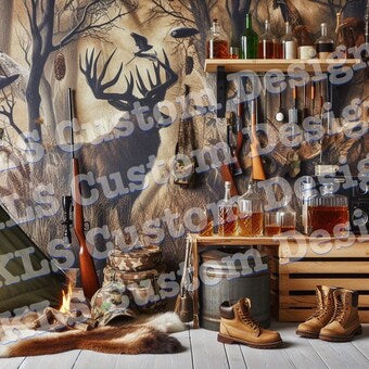 Hunting Cabin 20 Oz Skinny Permanent Vinyl