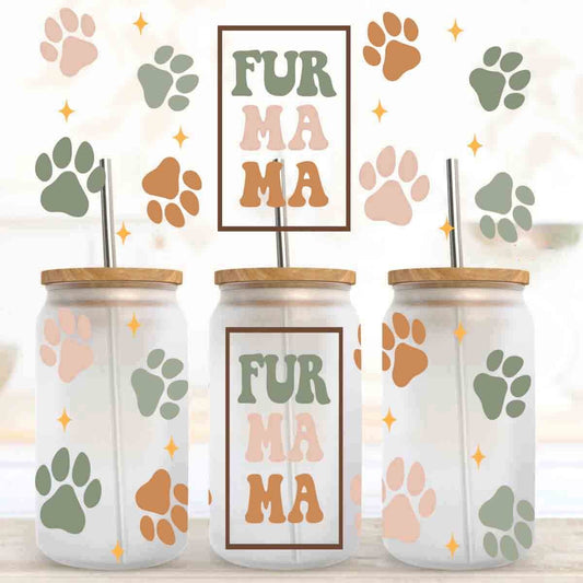 B6 Fur Mama Paws UV DTF Wrap