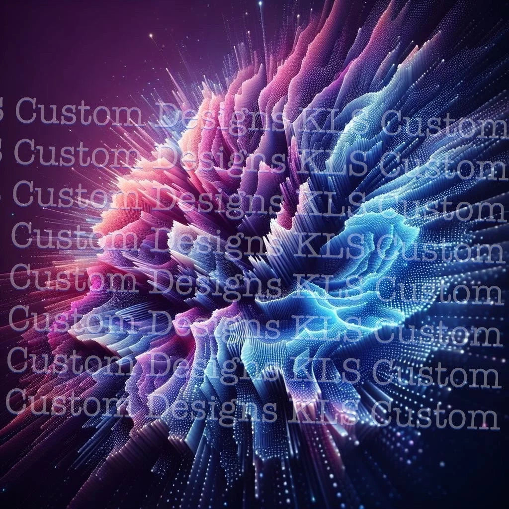 Digital Smoke Art 20 Oz Skinny Permanent Vinyl