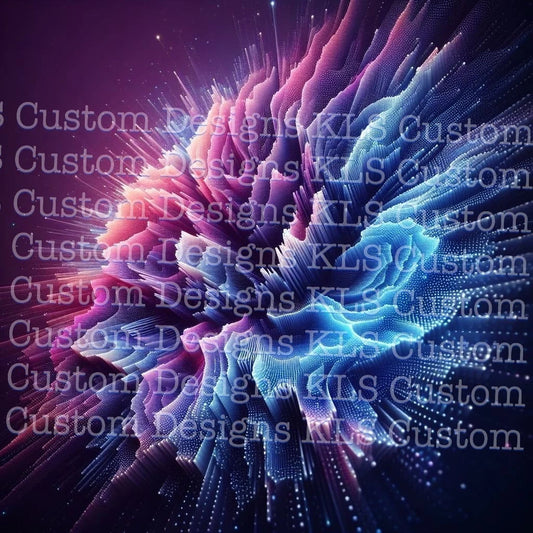 Digital Smoke Art 20 Oz Skinny Permanent Vinyl