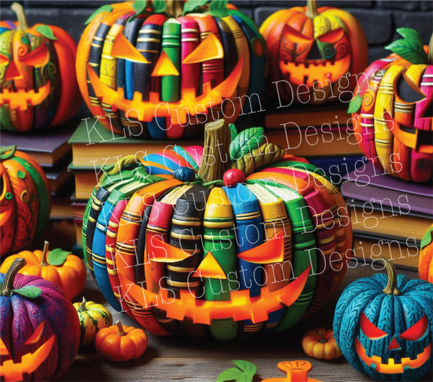 Pumpkin Book Club 20 Oz Skinny Permanent Vinyl