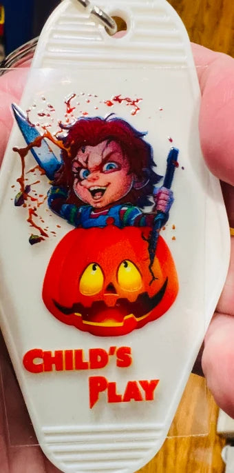 Keychain Horror Film UV DTF Decal