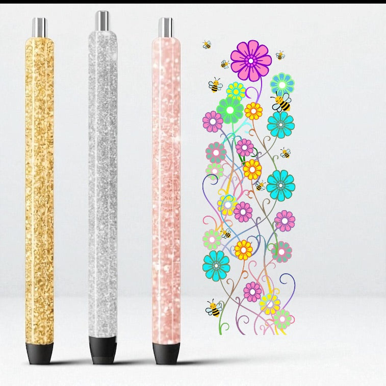 13R Wildflower UV DTF Pen Wrap