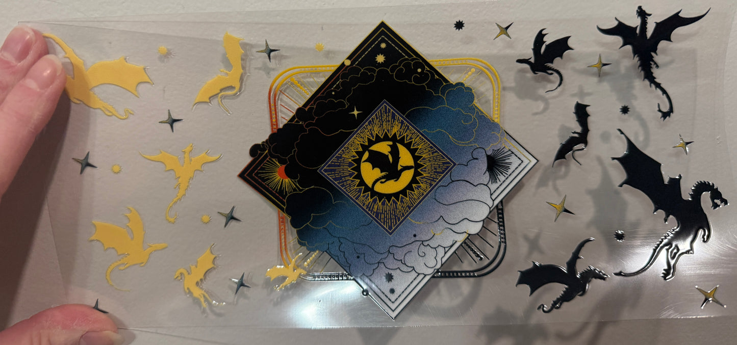 4B Dragon Book Club UV DTF Wrap