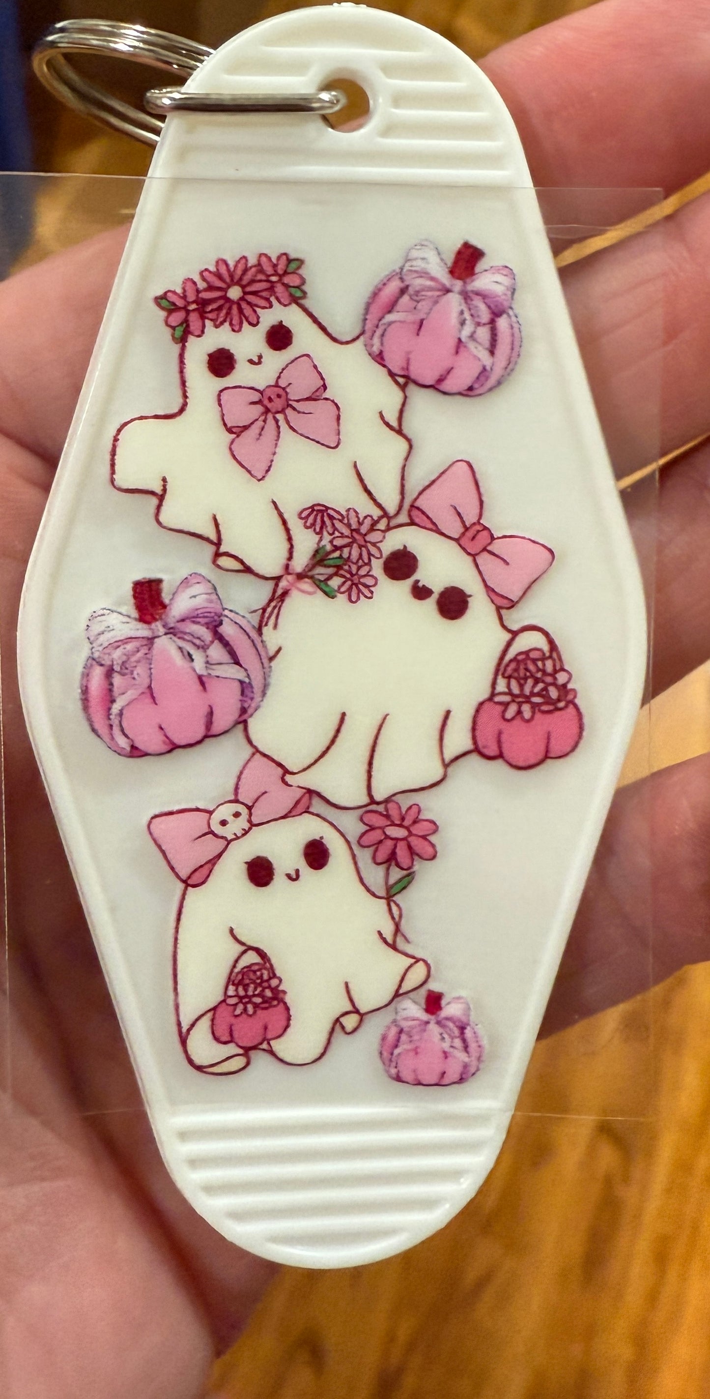 Keychain Coquette Ghosts UV DTF Decal