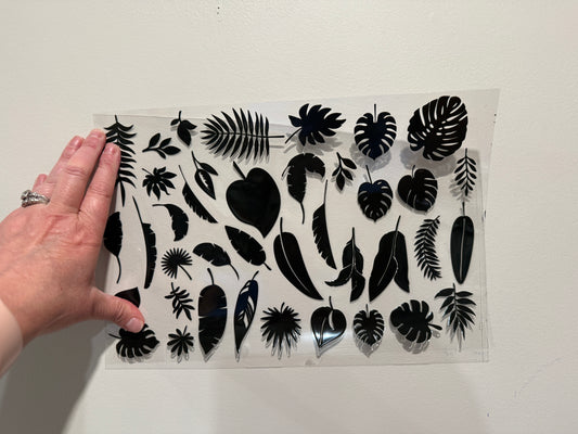 21 Large Tropical Leaves Clip Sheet - This sheet is intended to be cut up and placed using your own creative style. (Copy)