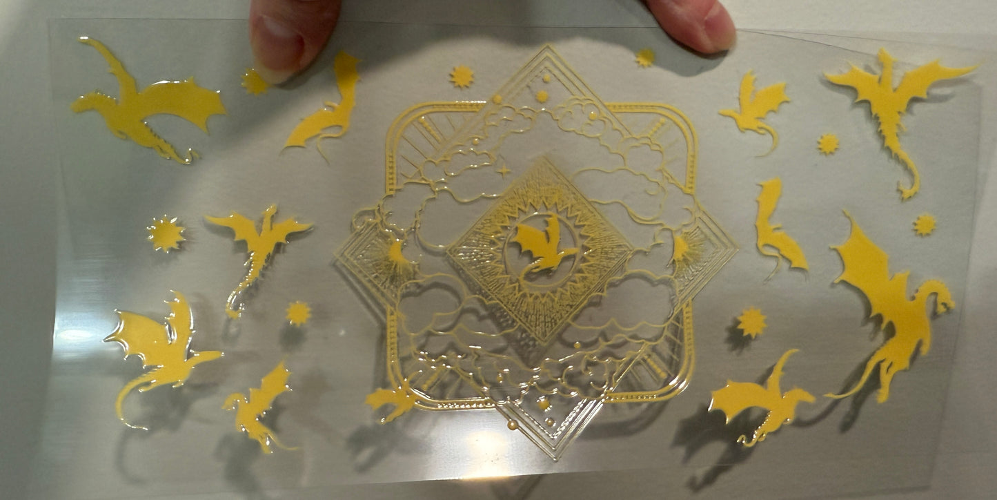 4B Dragon Book Club UV DTF Wrap