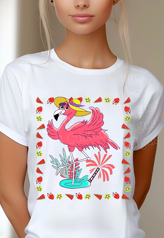 Flamingo Ready To Press DTF Print