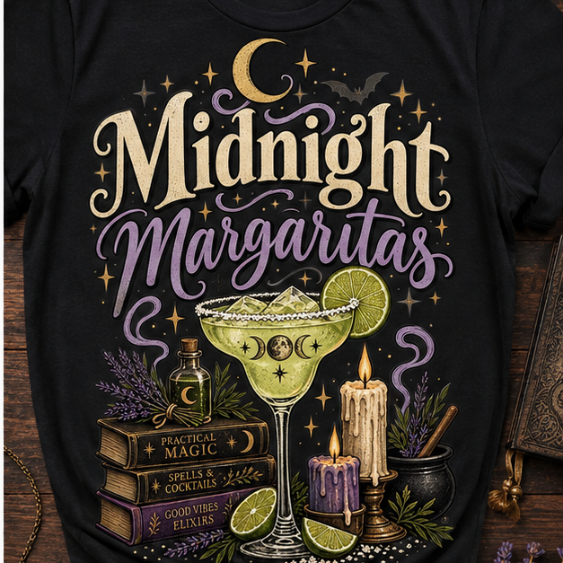 Midnight Margaritas Witchy Ready To Press DTF Print