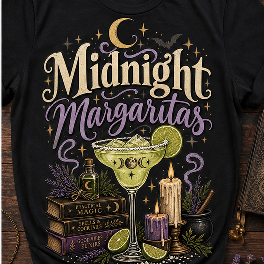 Midnight Margaritas Witchy Ready To Press DTF Print