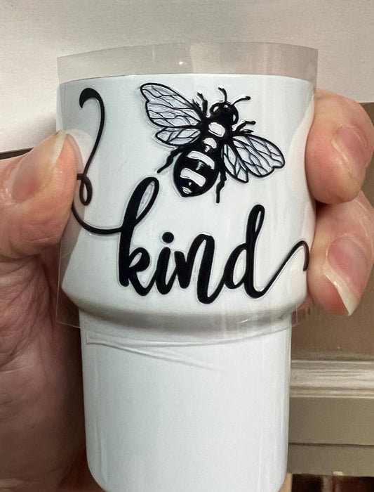 Mini Bee Kind 1.4” Tall UV DTF Decal