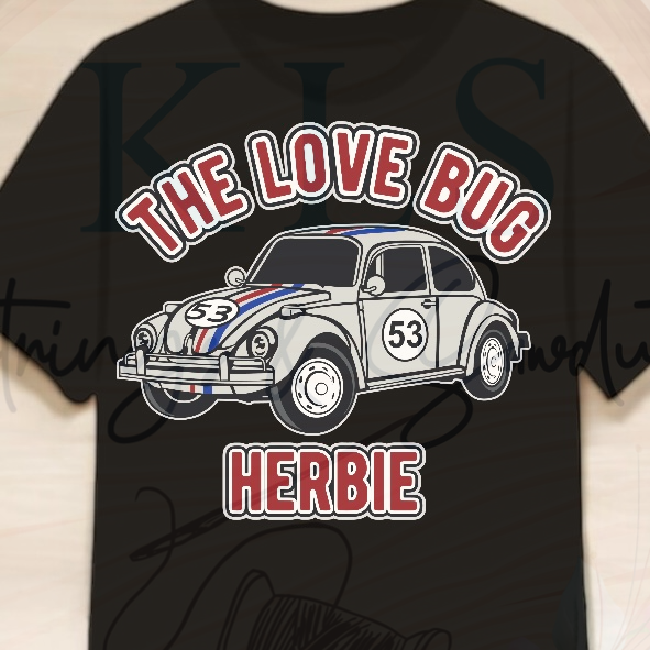 Love Bug Ready To Press DTF Print