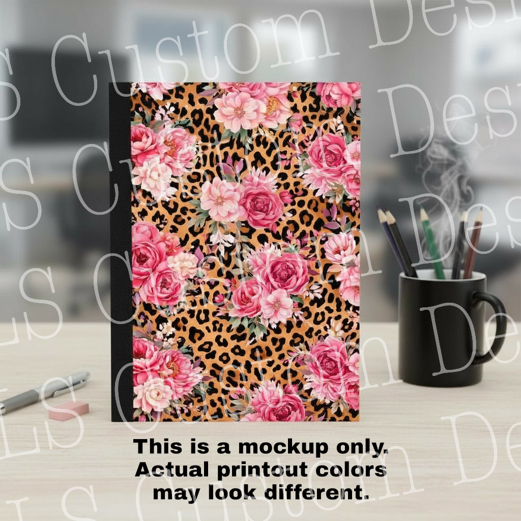 Composition Notebook Cover and Matching Back Permanent Vinyl