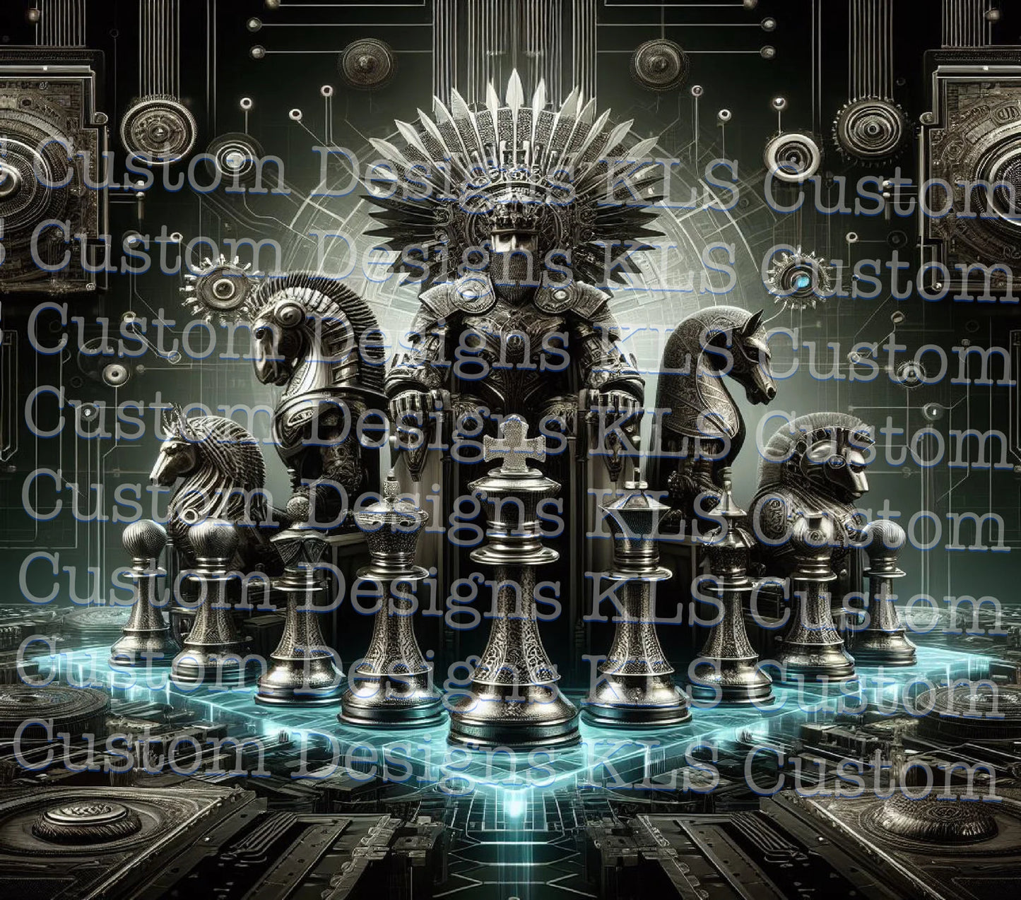 Game Of Chess 20 Oz Skinny Permanent Vinyl