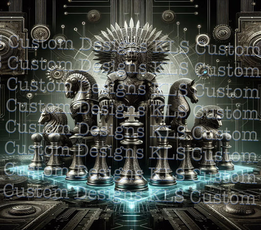 Game Of Chess 20 Oz Skinny Permanent Vinyl