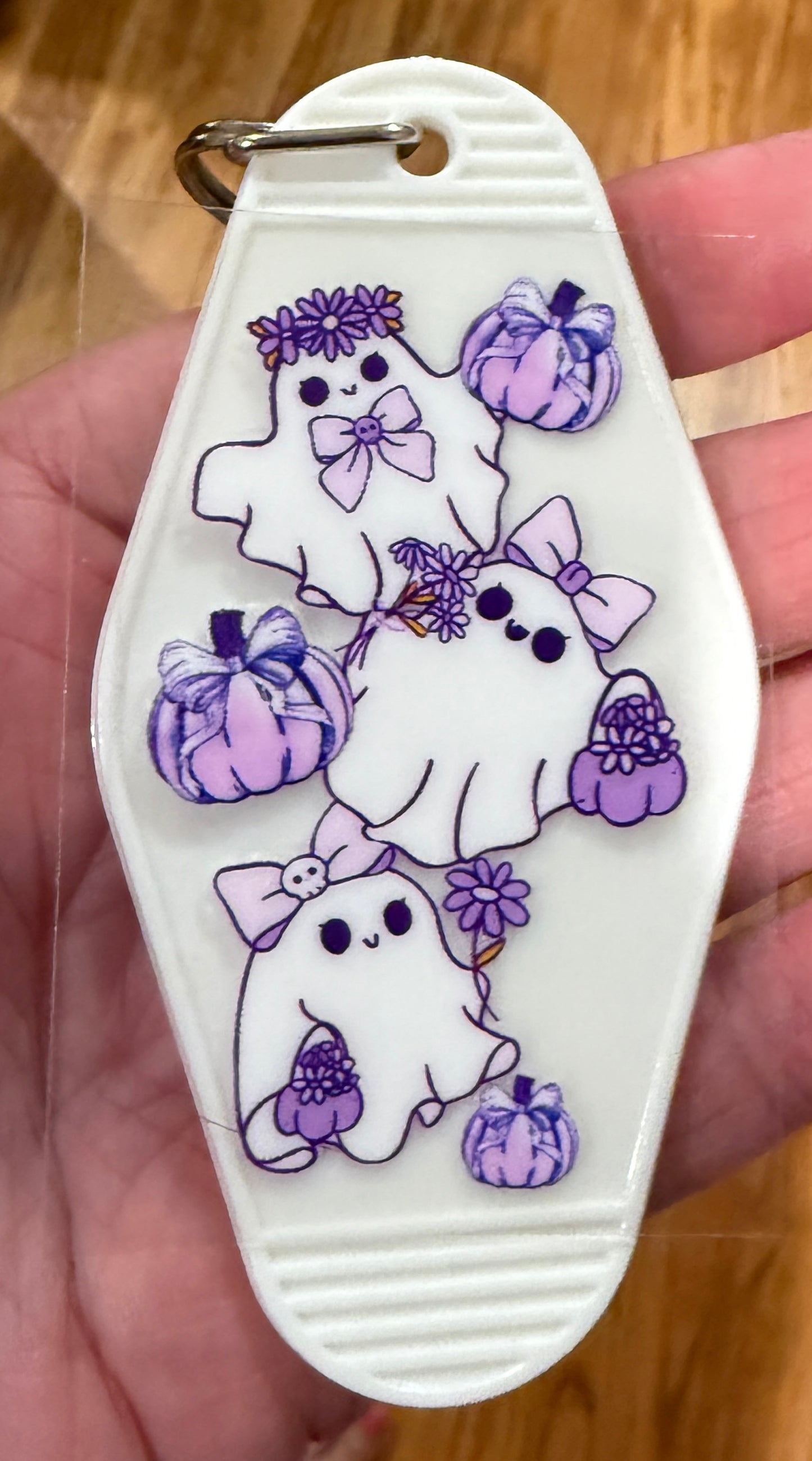 Keychain Coquette Ghosts UV DTF Decal