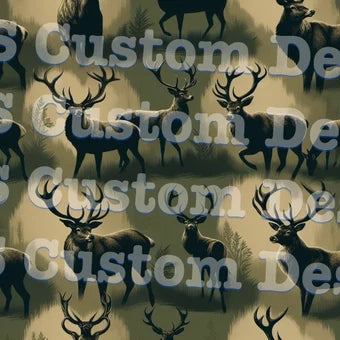 Camouflage Buck Deer 20 Oz Skinny Permanent Vinyl