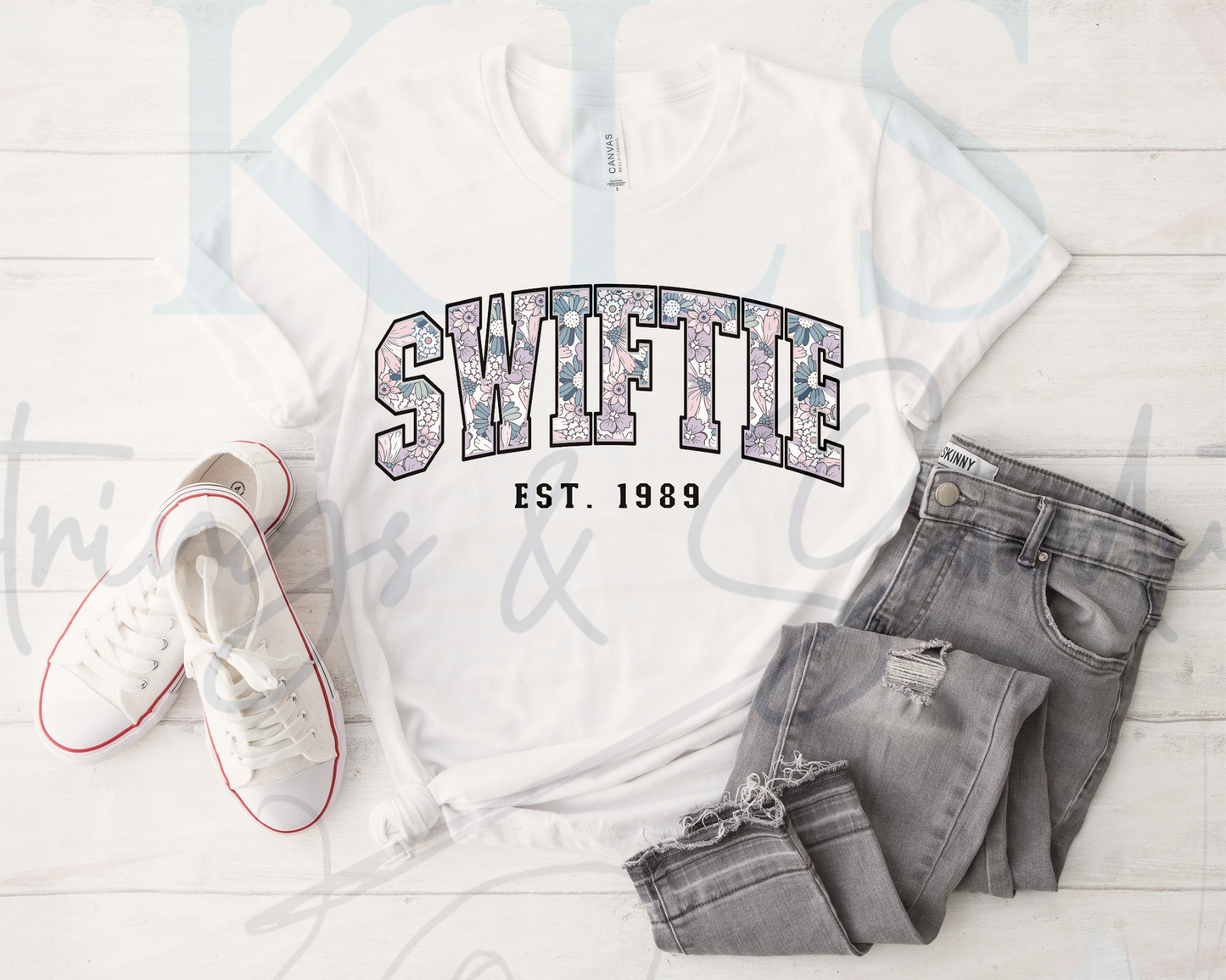 Swiftie Purple Floral Ready To Press DTF Print