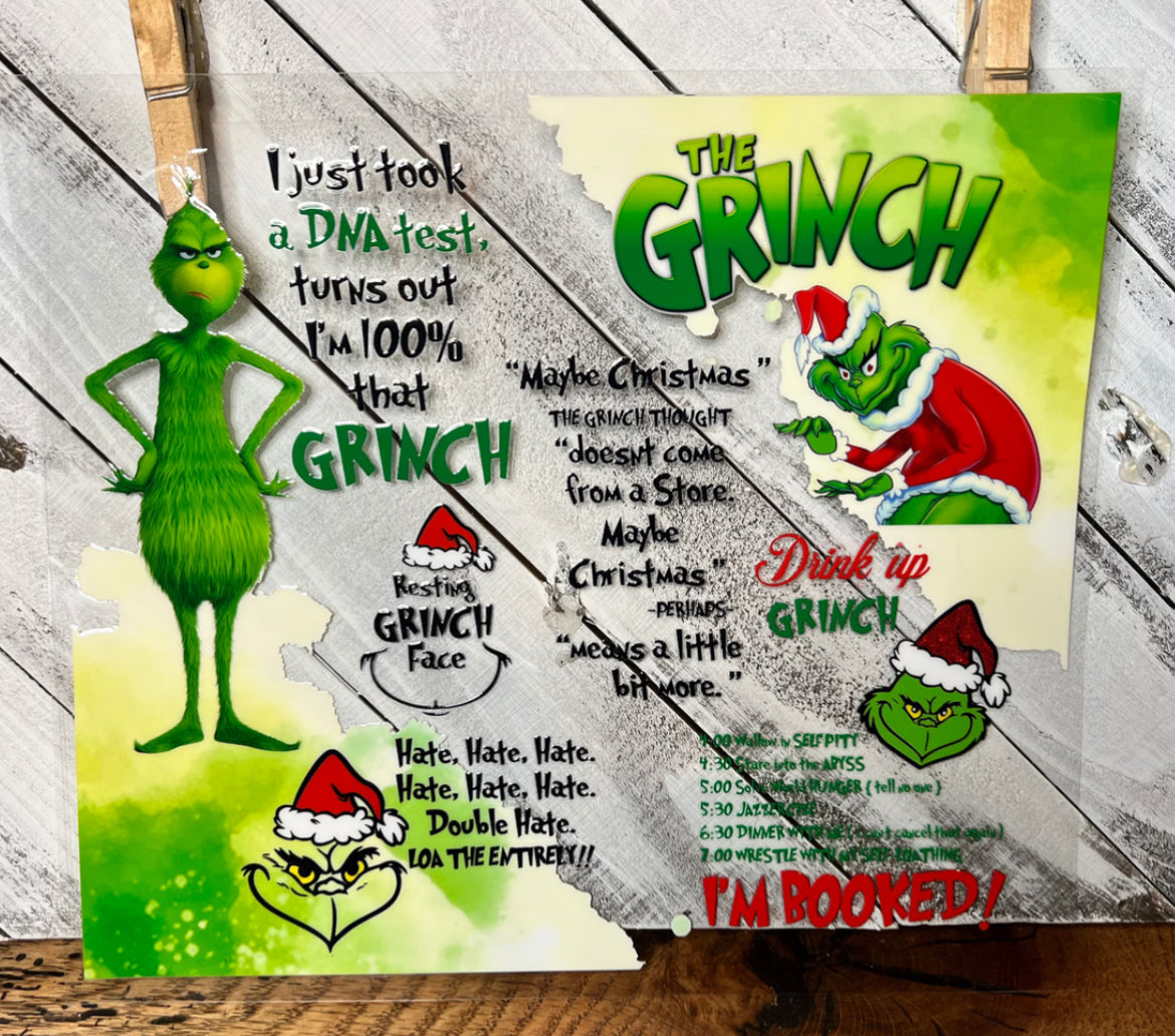 Christmas Grouch 20 OZ. Skinny UV DTF Wrap