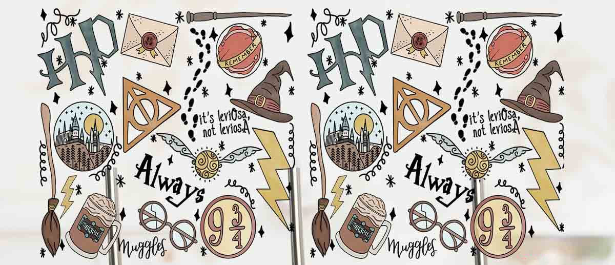 1P 40 OZ Wizard UV DTF Wrap