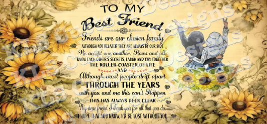 Best Friends 16 Oz Vinyl Wrap