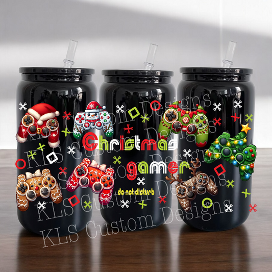 16Y Christmas Gamer UV DTF Wrap