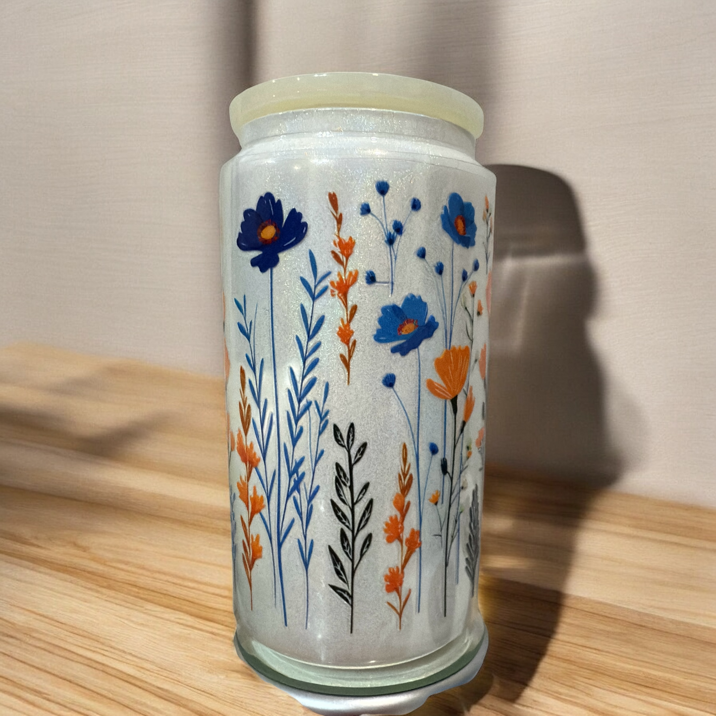 P2 Wildflowers Blue Yellow UV DTF Wrap