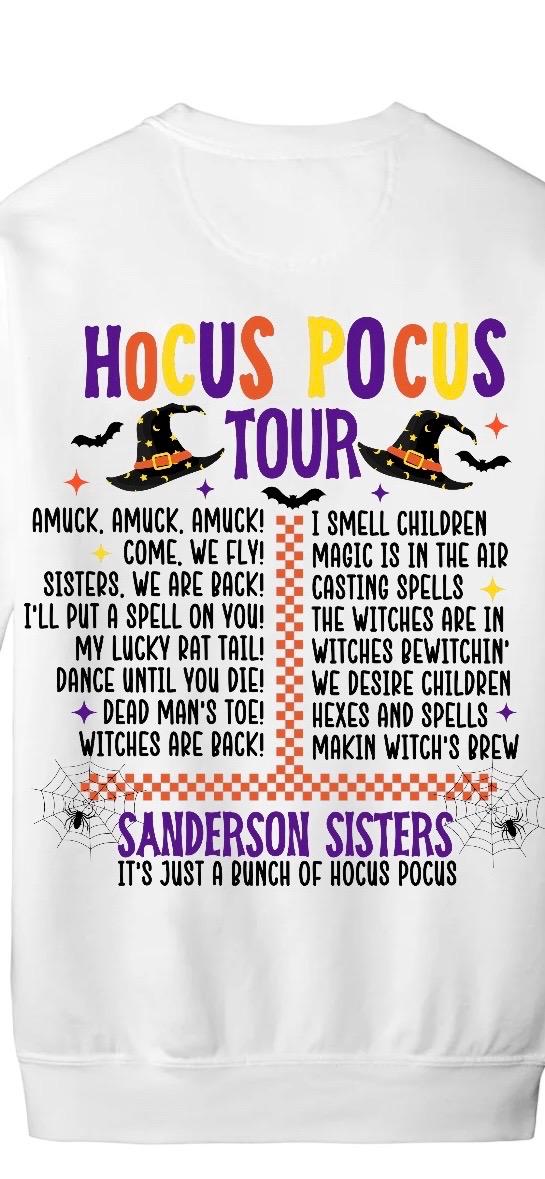 Hocus Pocus Tour Ready To Press DTF Print