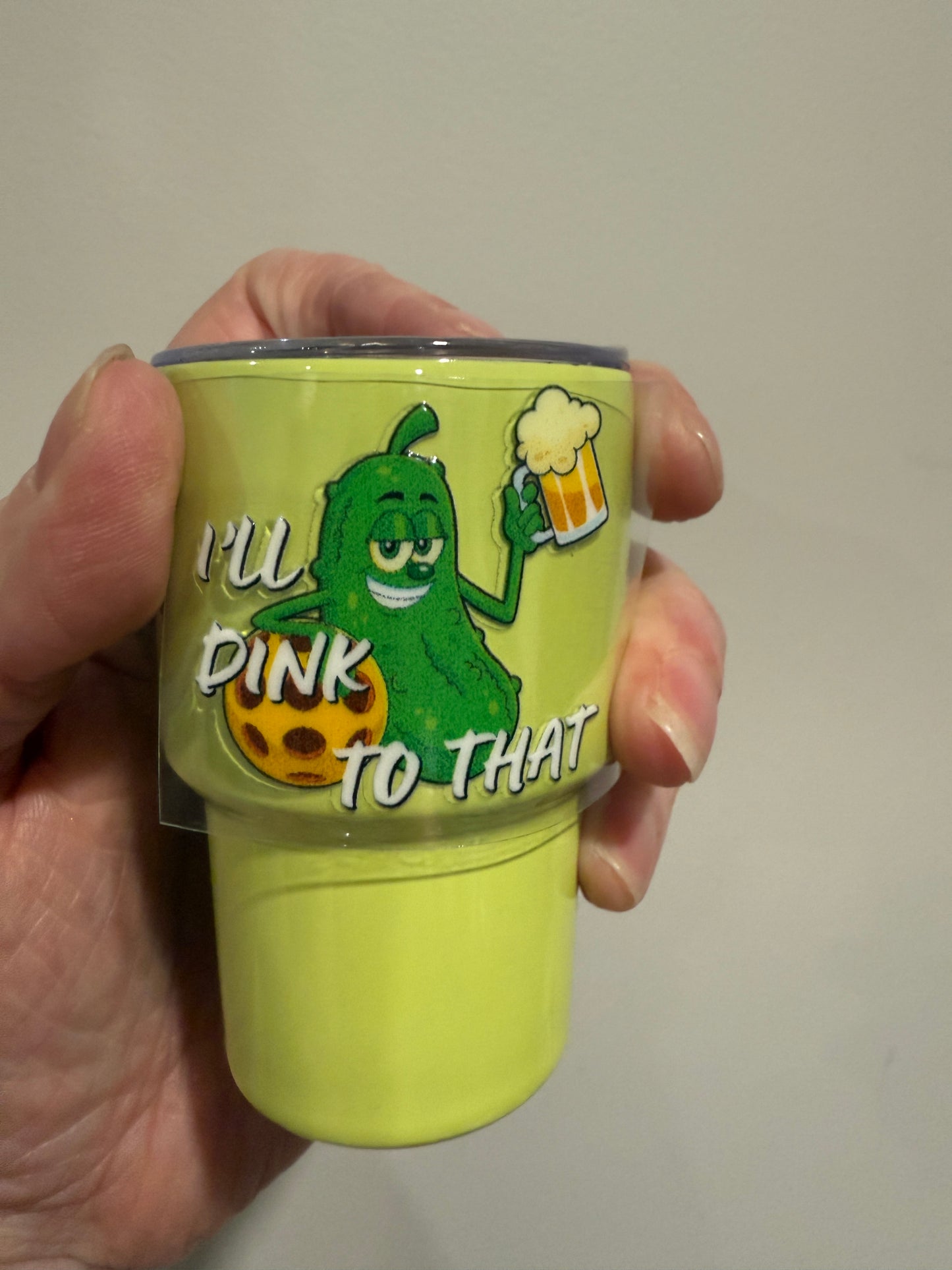 Pickleball Shot Glass UV DTF Decal