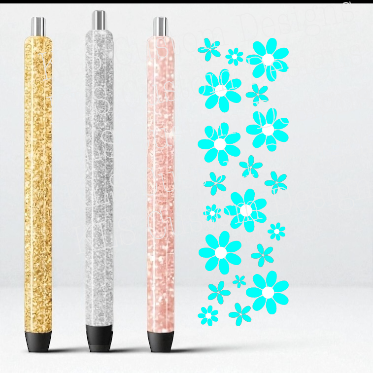 Summer Daisies UV DTF Pen Wrap