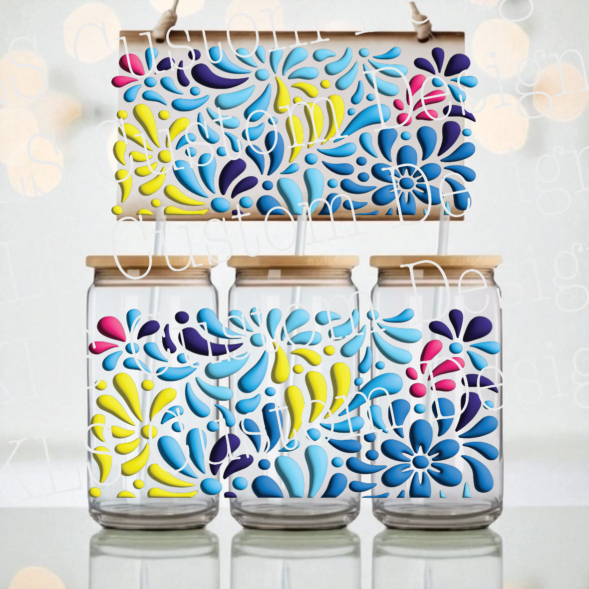 R3 Talavera libbey UV DTF Wrap