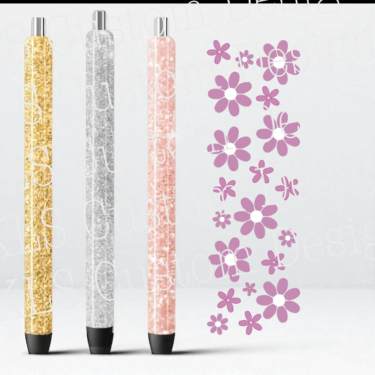 Summer Daisies UV DTF Pen Wrap