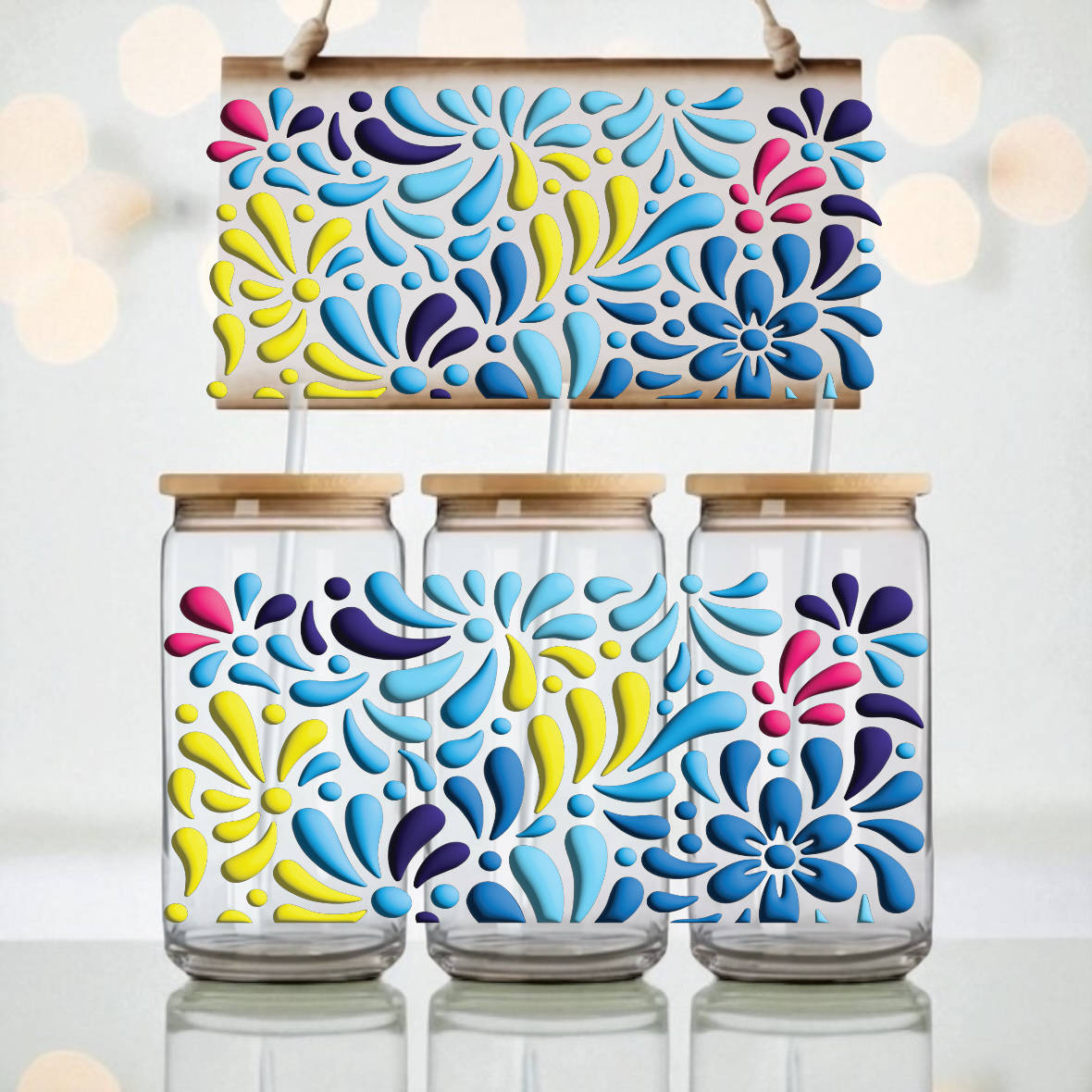 R3 Talavera libbey UV DTF Wrap