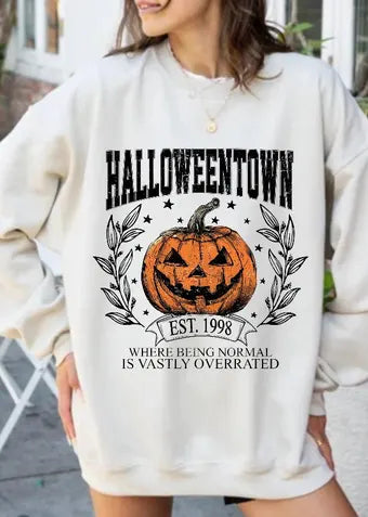 Halloween Town Pumpkin Ready To Press DTF Print