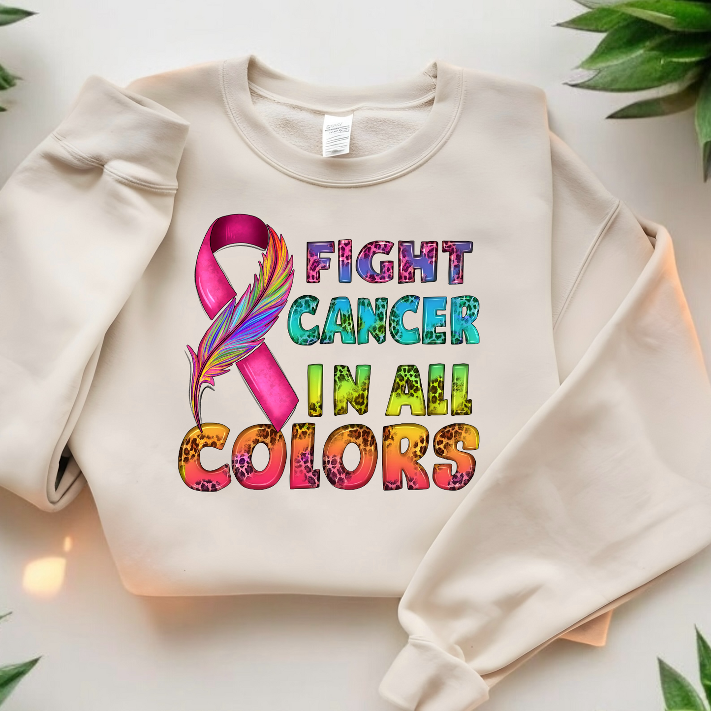 Fight Cancer In All Colors Ready to Press DTF Print