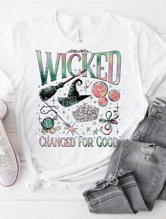 Changed For Good Wicked Witch Ready To Press DTF Print