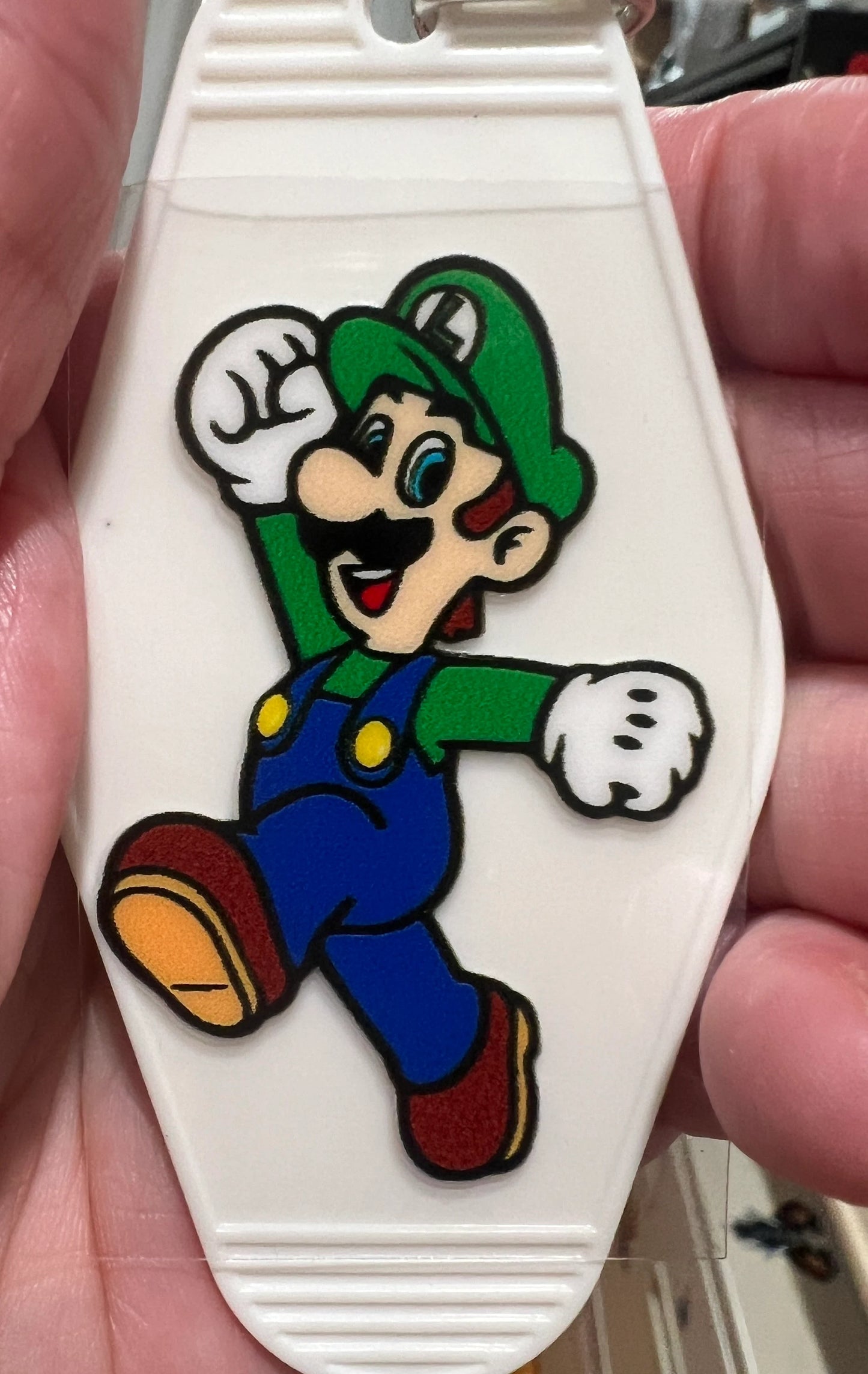 Keychain Green Video Game UV DTF Decal