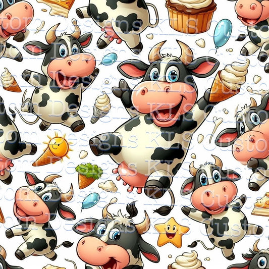 Cows Having Fun 20 Oz Skinny Permanent Vinyl