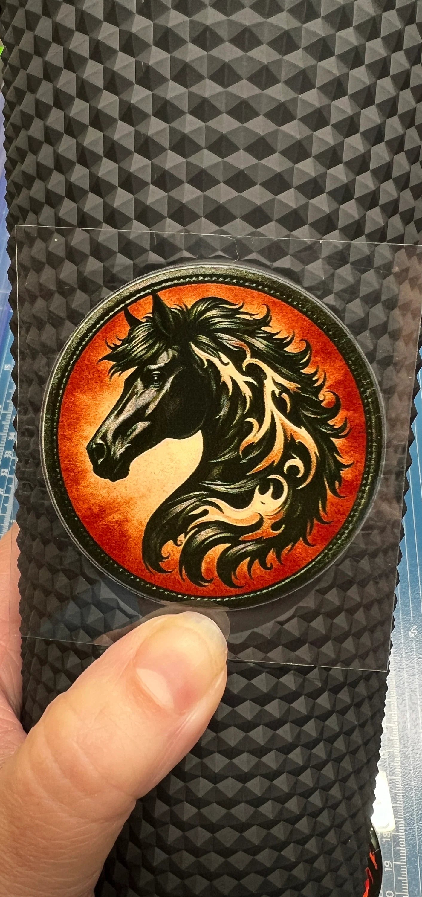 Mini Midnight Horses 2” Tall UV DTF Decal