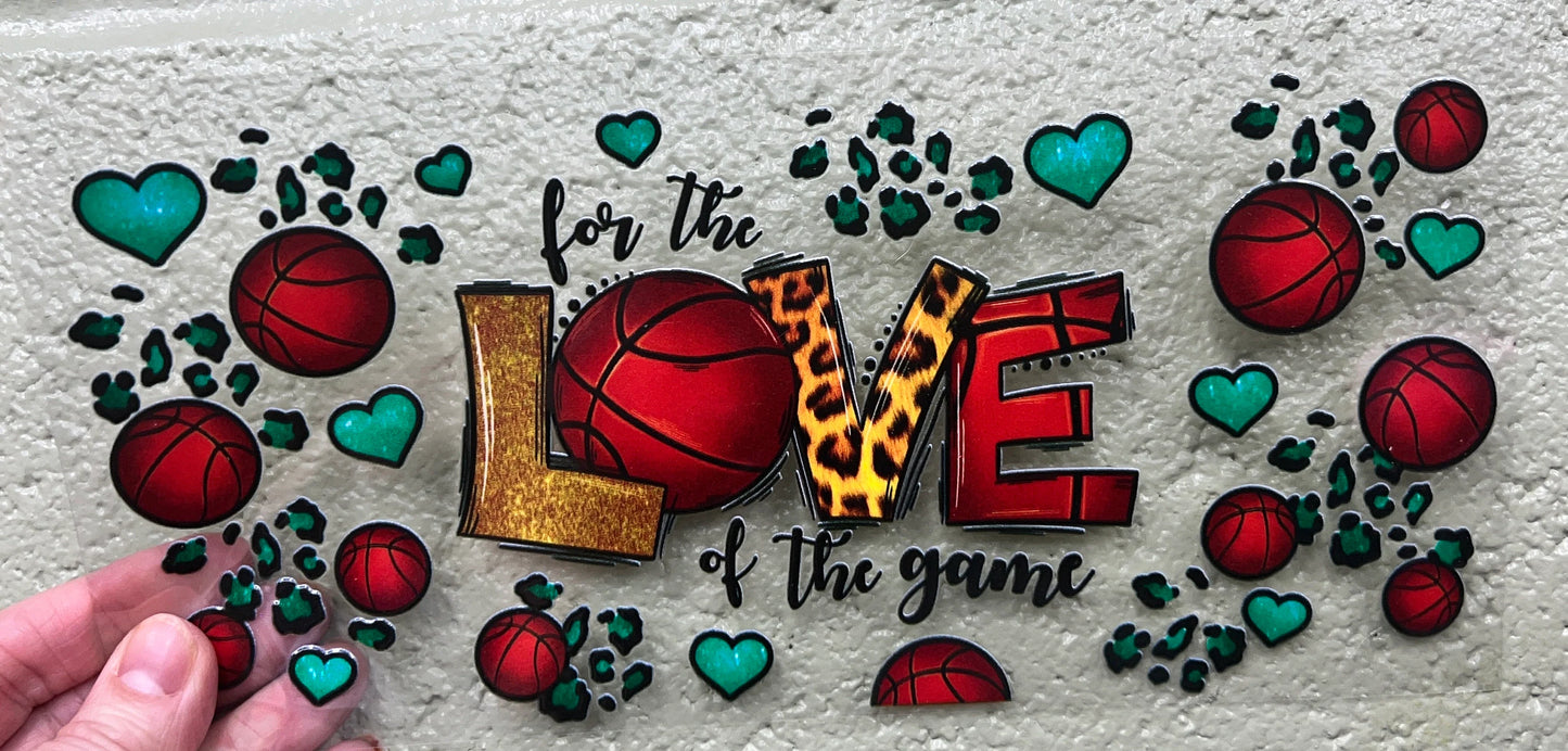 G5 For The Love Of The Game Basketball UV DTF Wrap