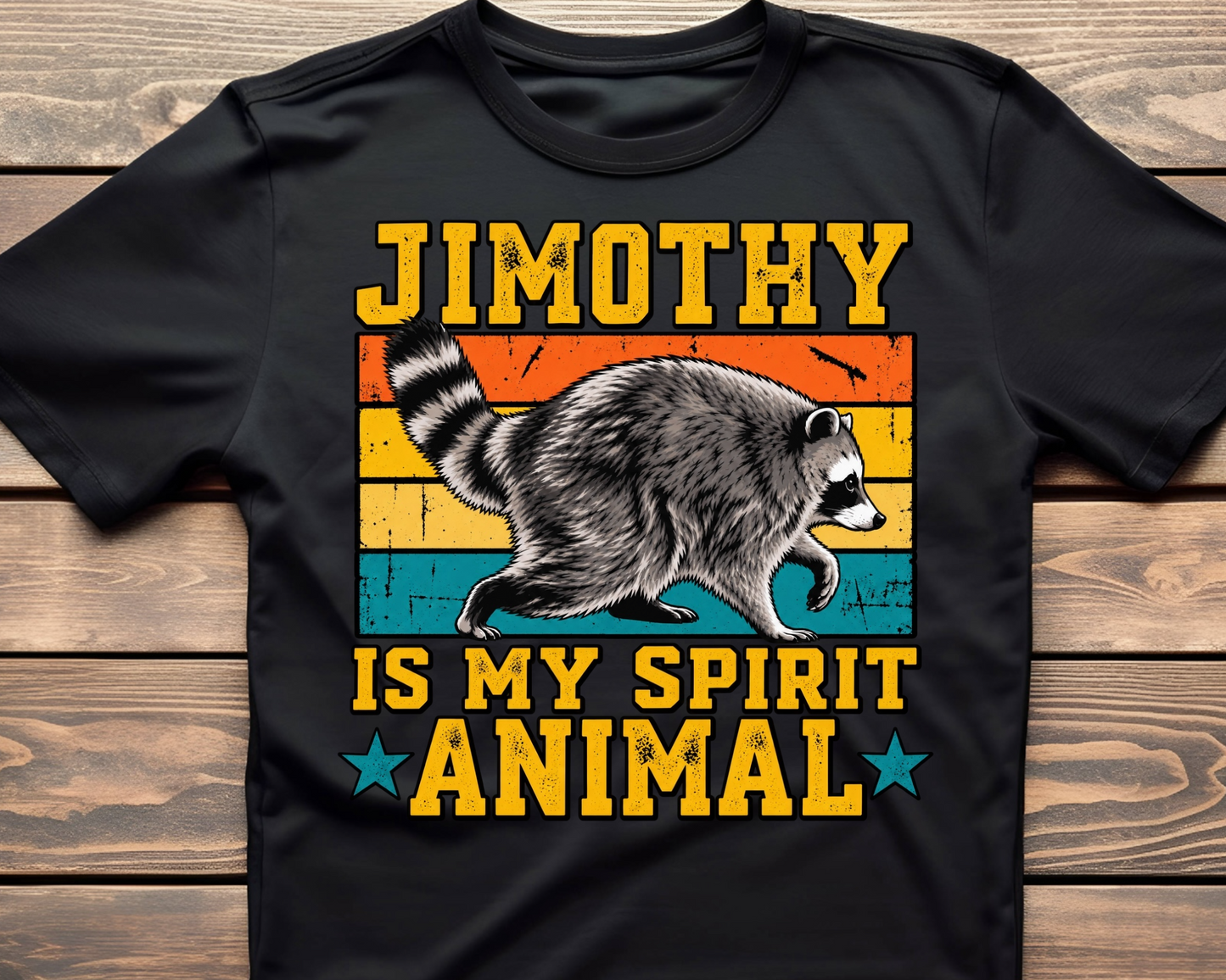 Jimothy Raccoon Ready to Press DTF Print