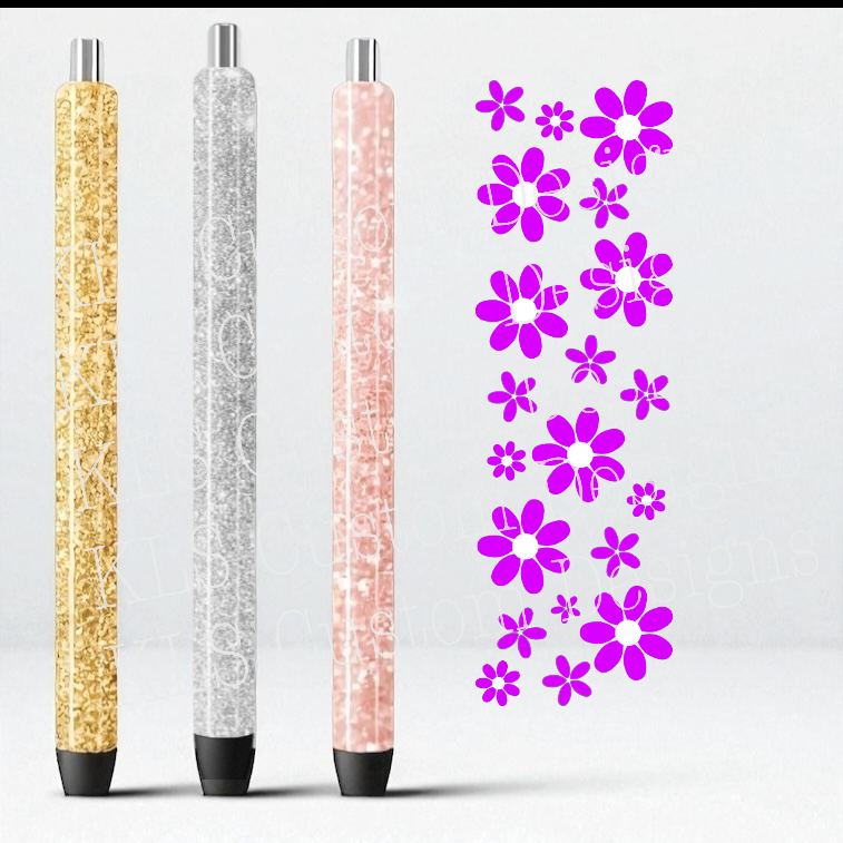 Summer Daisies UV DTF Pen Wrap