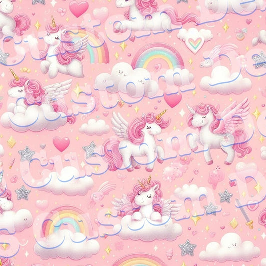 Pink Unicorn Pegasus 20 Oz Skinny Permanent Vinyl