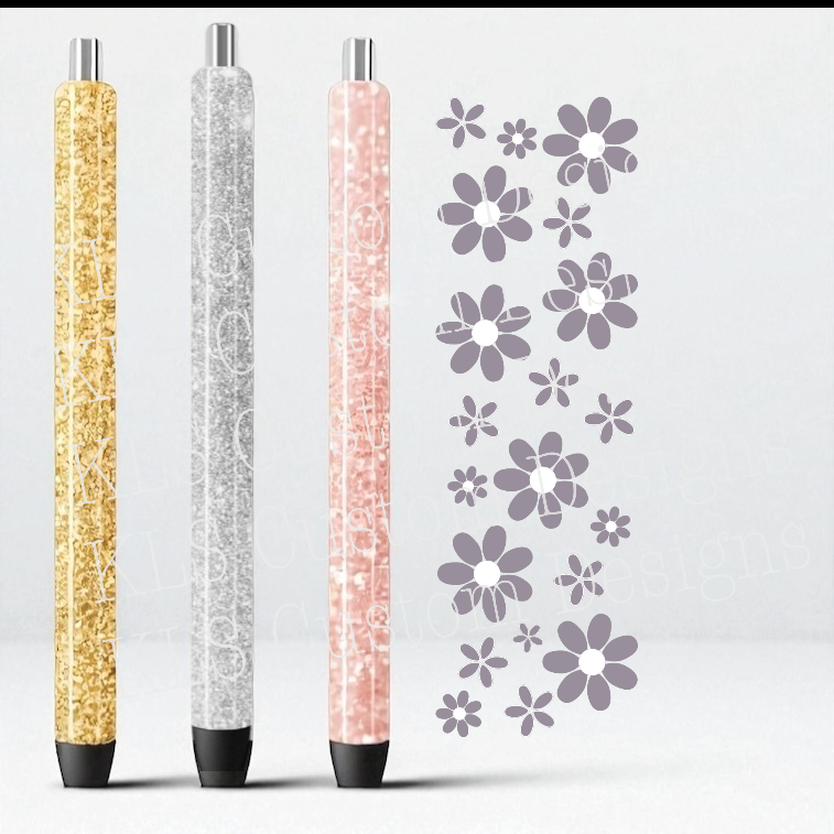 Summer Daisies UV DTF Pen Wrap