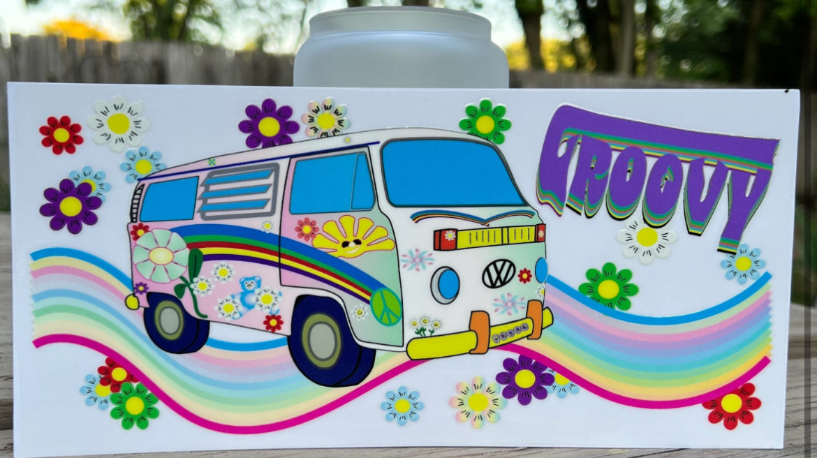 G3 Groovy Ride Retro Van UV DTF Wrap