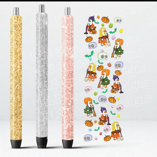 5B Witchy Halloween Sisters Goose UV DTF Pen Wrap